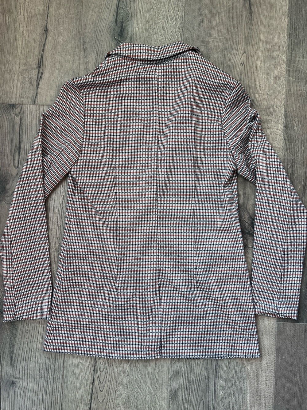 Nine West brown and Black Houndstooth Single-Button Blazer - Picture 2 of 9